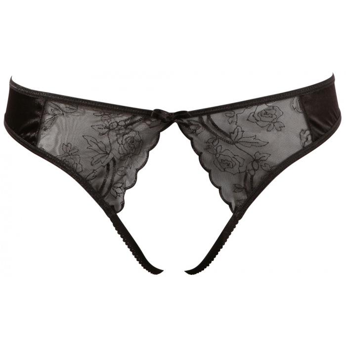 Crotchless Satin-Lace String - Image 4