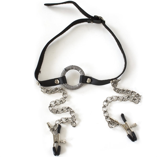 Fetish_fantasy_o_ring_gag_wth_nipple_clamps_cyprussexshop_4-500x500 Δακτυλίδι Στόματος φίμωτρο μαζί με σφιγκτήρες θηλών - Image 3