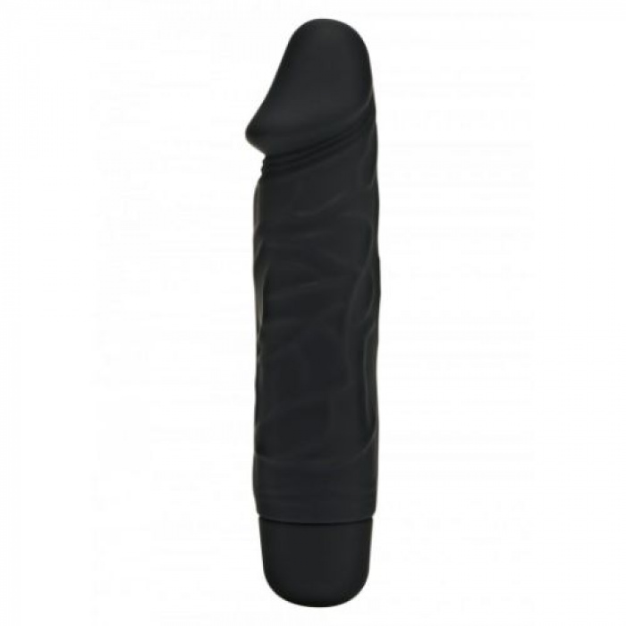 Mini Classic Original Silicone Penis Vibrator Black - Image 2