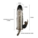 Penis sleeve made of soft jel with vibration for clitoris - Image 2