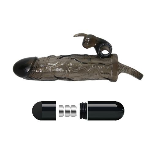 Penis sleeve made of soft jel with vibration for clitoris - Image 7
