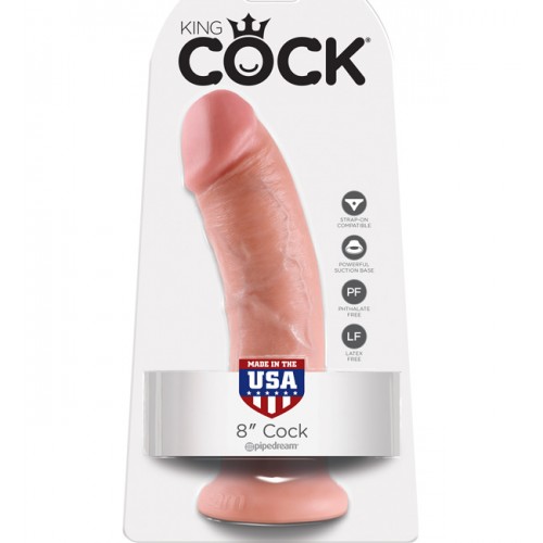 Χοντρό λευκό ομοίωμα πεόυς 20εκ King Cock Pipedream