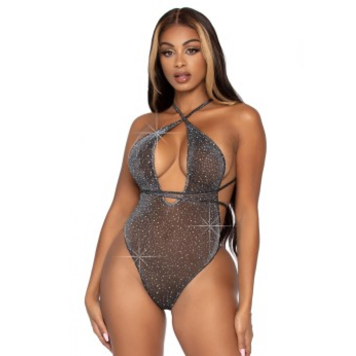 Lurex & rhinestone teddy - Image 4