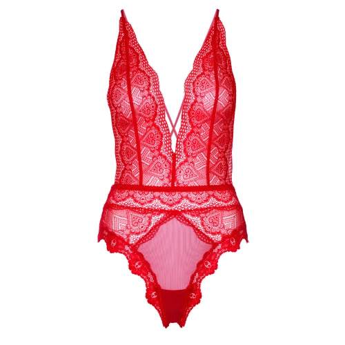 Deep-V Lace Teddy - Image 8