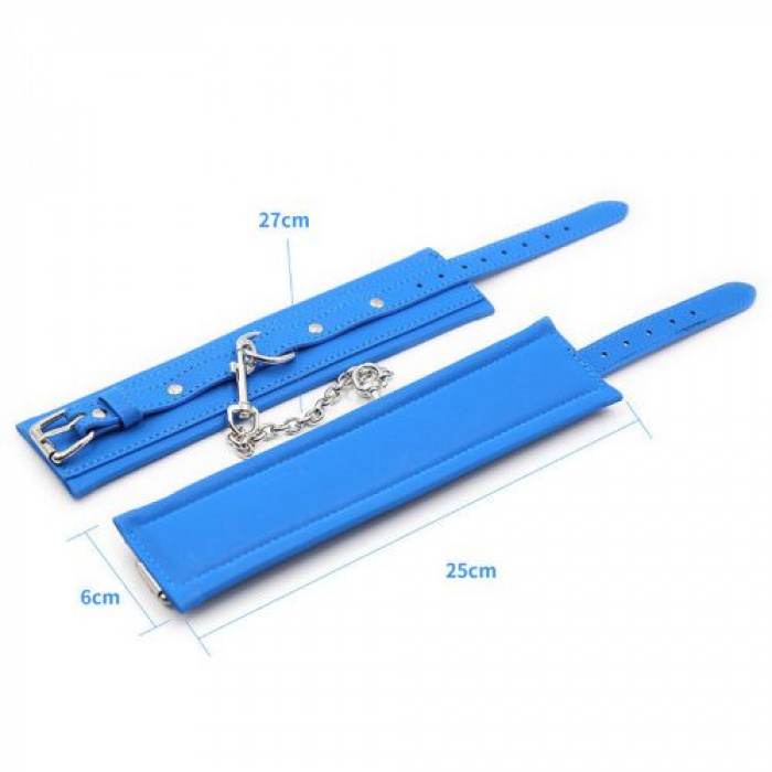 Blue Pin Locked Handcuffs - Image 3
