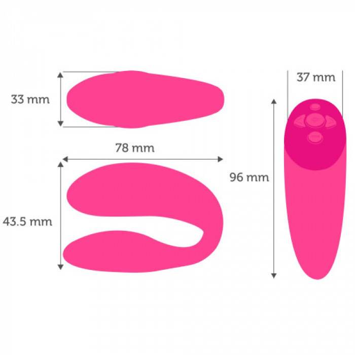 Smart Chorus pink couples vibrator with remote control and application bluetooth - Image 12