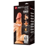 PRETTY LOVE – SLIDING SKIN SERIES REALISTIC DILDO WITH SUCTION CUP FLESH 21,8 CM (8.5”) - Image 2