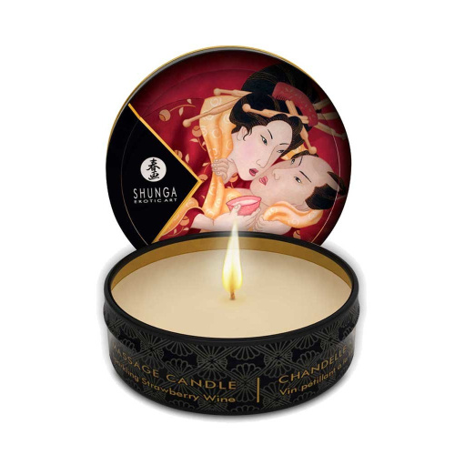 Massage Candle Strawberry 30ml by Shunga - Image 1