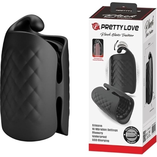 PRETTY LOVE – Black Glans Trainer - Image 1