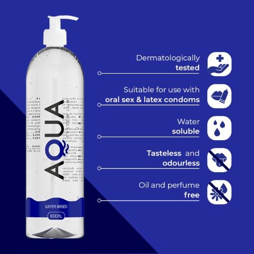 AQUA QUALITY – WATER BASED LUBRICANT 1000 ML - Image 3