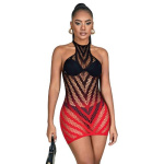 Robe en résille dos nu