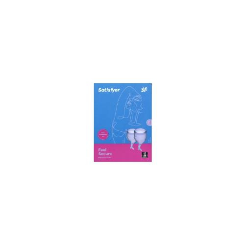 SATISFYER SET 2 MENSTRUAL CUPS FEEL SECURE LILAC - Image 1