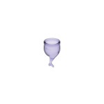 SATISFYER SET 2 MENSTRUAL CUPS FEEL SECURE LILAC - Image 2