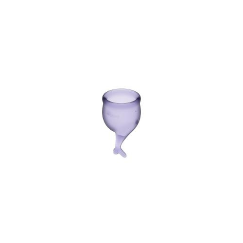 SATISFYER SET 2 MENSTRUAL CUPS FEEL SECURE LILAC - Image 2
