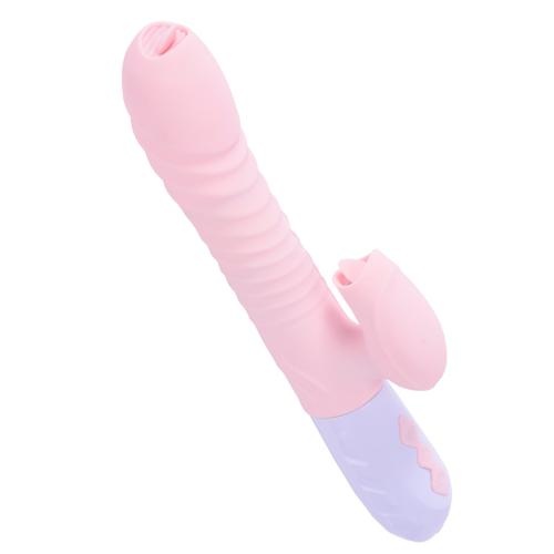 Wibrator-Silicone Vibrator USB 7 Function and Thrusting Function / Heating, pink - Image 8