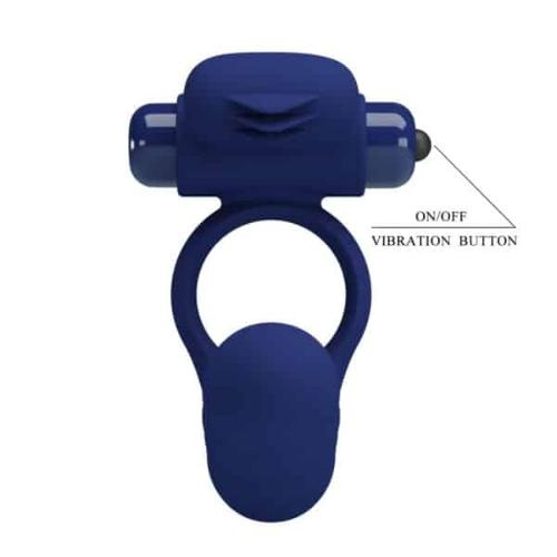 Pretty Love Ajmal vibrating Cock Ring with Anal Beads - Image 2