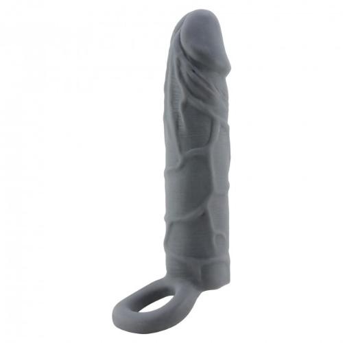 PRETTY LOVE – REALISTIC SKIN PENIS SLEEVE DARK GREY - Image 4