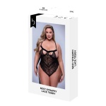 Sexy Strappy Lace Teddy Black, Queen - Image 4
