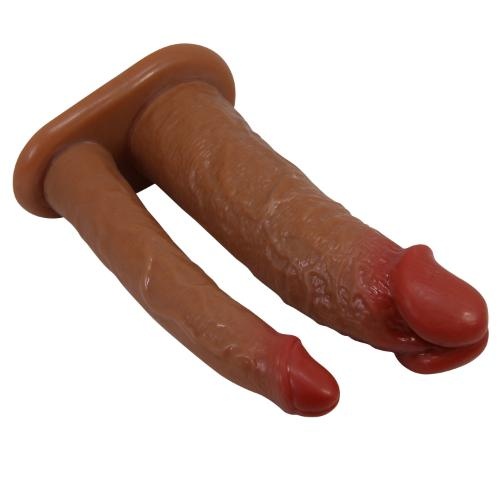 Pretty Love Keaven Harness Briefs with Hollow Double Dildo - Image 5