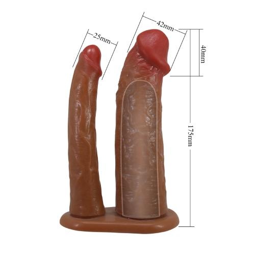 Pretty Love Keaven Harness Briefs with Hollow Double Dildo - Image 7