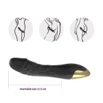 Daphne Vibrating Dildo Purple Black - Image 4