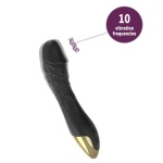 Daphne Vibrating Dildo Purple Black - Image 5