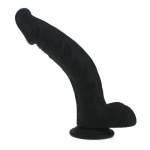 Liquid Silicone Colours Dildo Pleasure – 7.85″ Black