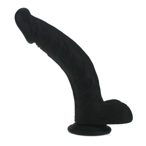 MV-X4117_1 Liquid Silicone Colours Dildo Pleasure – 7.85″ Black - Image 1
