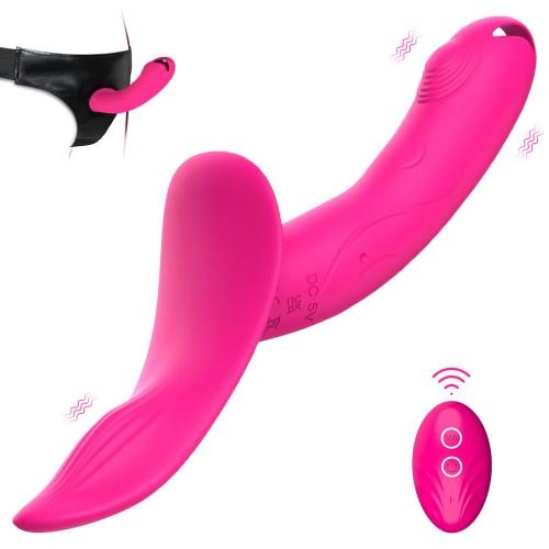 Wearable Double Vibrator Strap-on Dildo - Image 1
