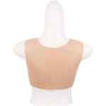 Cross-dresser Breast Form in Size C, Beige with Silicone Filling - Image 5
