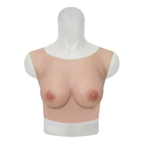 Cross-dresser Breast Form in Size C, Beige with Silicone Filling - Image 7