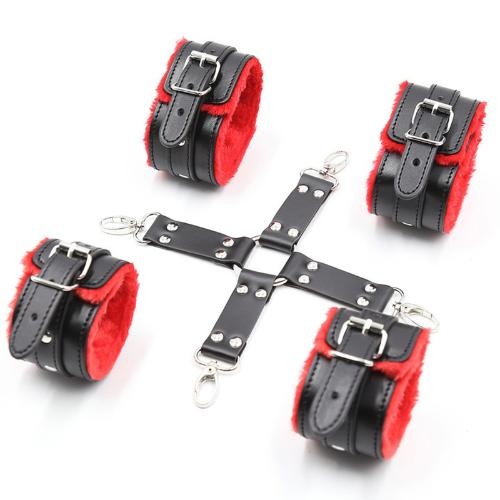 Fur Lined Wrist Restraints & Ankle Restraints Kit - Image 2