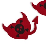Skull And Crossbones Devil Heart Pasties - Image 2
