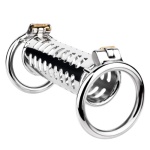 LustLink Duo Cock Ring – Ενα Διπλο Μεταλλικο  Κλουβι Αγνοτητας - Image 8