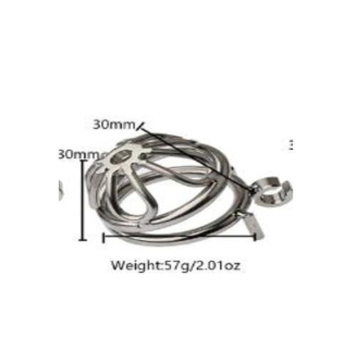 Petal Metal Chastity Cage – M Flat - Image 4