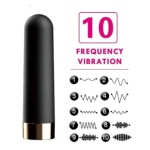 Remote Controlled Mini Vibrator Black - Image 5