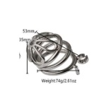 Petal Metal Chastity Cage – L Bent -L- - Image 2