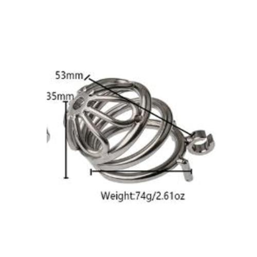 Petal Metal Chastity Cage – L Bent -L- - Image 2
