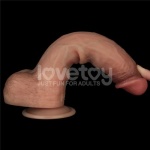 9” Sliding Skin Pro Dual Layer Silicone Dong - Image 4