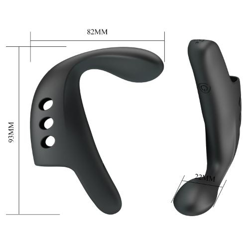 PRETTY LOVE FINGERING VIBRATOR GORGON BLACK - Image 3