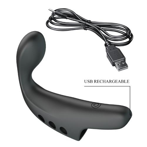 PRETTY LOVE FINGERING VIBRATOR GORGON BLACK - Image 5