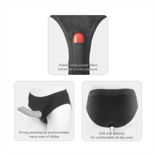 Versatile Unisex Strap-On Harness Briefs - Image 5