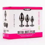 X-Men Anal Wedges Set Silver 3pcs - Image 6