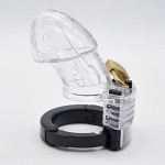 Adjustable Male Cock Cuff Chastity Device – Transparency - Image 2