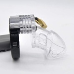 Adjustable Male Cock Cuff Chastity Device – Transparency - Image 4