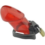 Rikers Locking Chastity Device – Red - Image 4