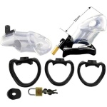 Rikers Locking Chastity Device – Clear - Image 3