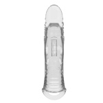 Pretty Love Penis Sleeve 1 (Clear) 8.7″ - Image 7