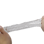 Pretty Love Penis Sleeve 1 (Clear) 8.7″ - Image 2