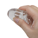 Pretty Love Penis Sleeve 1 (Clear) 8.7″ - Image 3